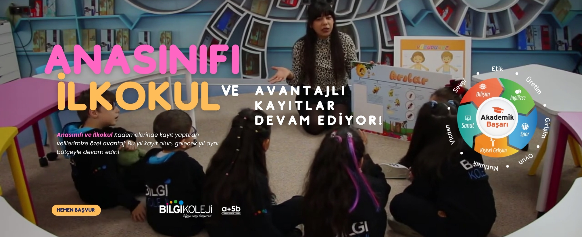 Anasınıfı ve İlkokul Avantajlı Erken Kayıt Fırsatı (1=2) Seni Bekliyor!
